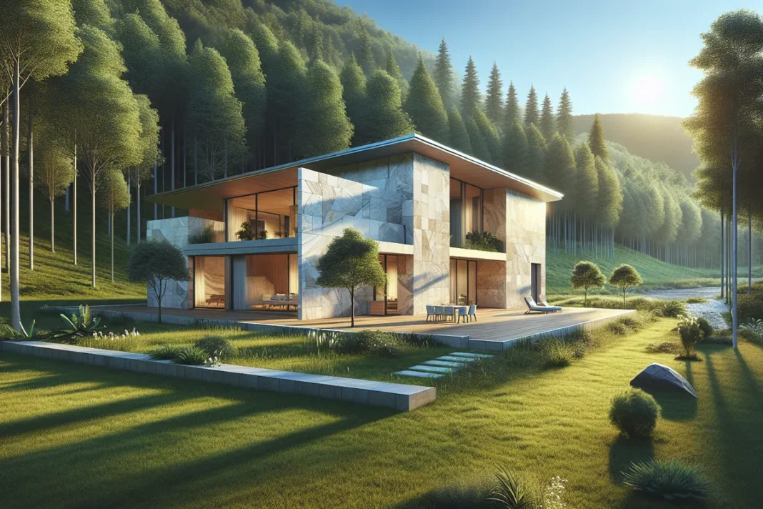 Uma Casa Integrada à Natureza: Conheça o Surpreendente Projeto Inspirado na Pedra Dekton da Cosentino